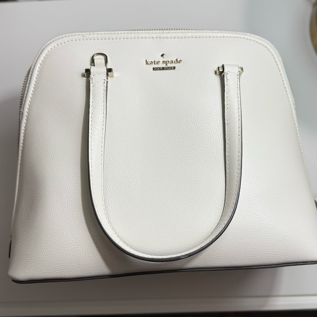 Nwot Kate Spade Medium Dome Satchel Handbag White
